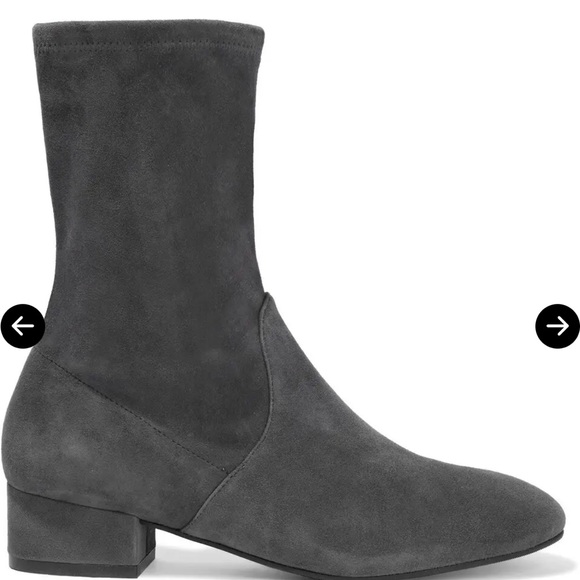 Stuart weitzman Women's Raissa Suede Ankle Boots - Gray size 8.5 - Picture 2 of 8